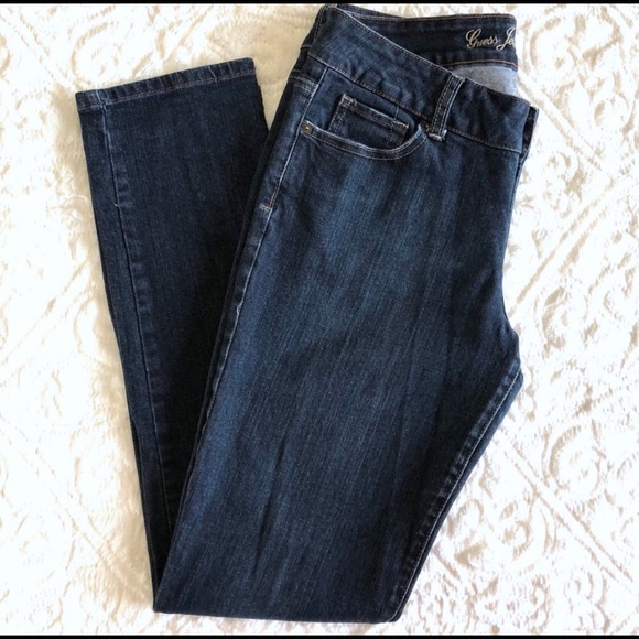 Guess Jeans Size 31 Sarah Skinny Dark Wash - Picture 4 of 7